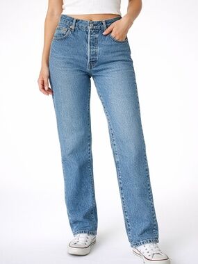 LEVI’S 501 100% Cotton Denim 5 Pocket Jeans Straight Leg Button Fly US Sz 31 30